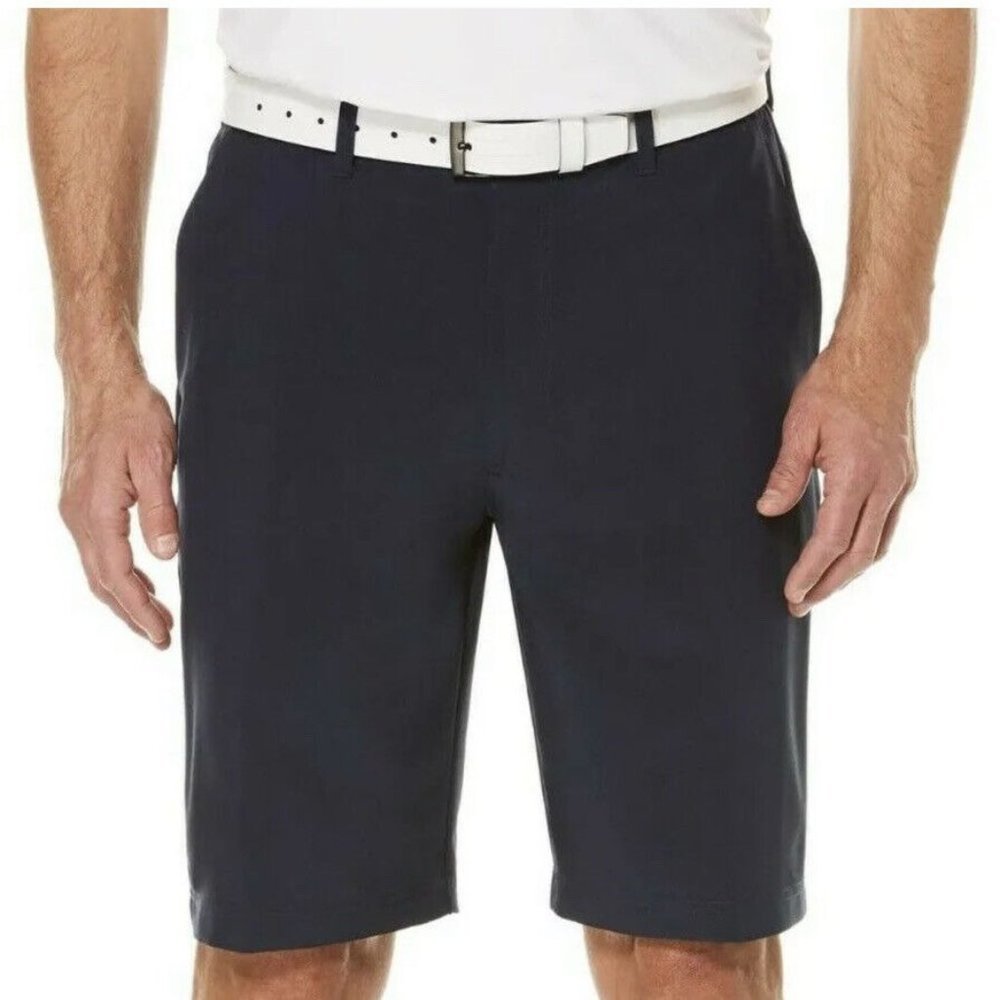 Ben Hogan Men's Navy Blue Flex Golf Shorts Performance Flat Front Size 30